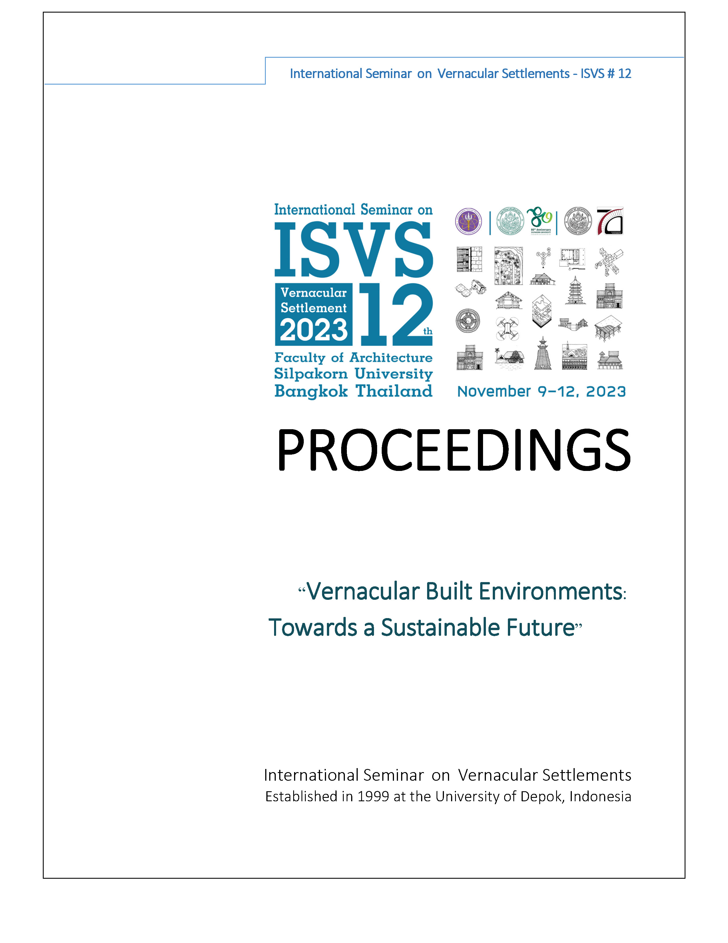 [2566] Proceedings of International Seminar on Vernacular Settlement 12